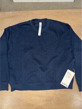 Lululemon Womens Steady State Crew SIZE MEDIUM True Navy NWT